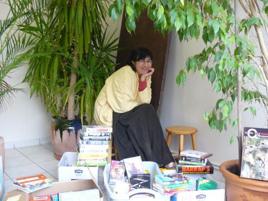 à l'intérieur